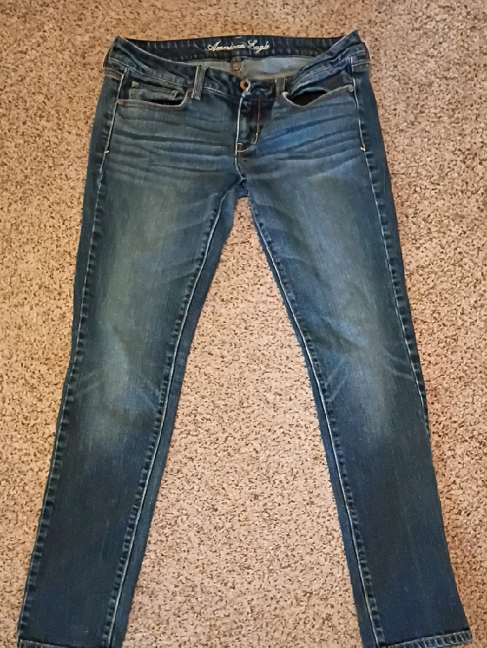 American Eagle Outfitters Dark Blue Skinny Jeans